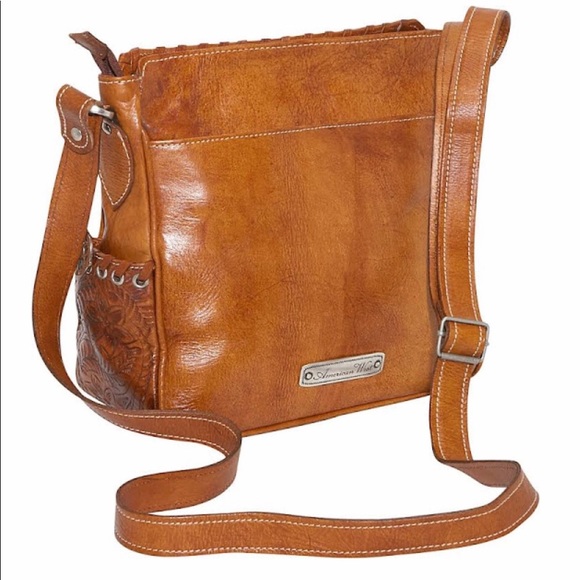 American West Leather Crossbody Handbag - Picture 6 of 6